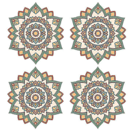 Bohemisk Väggdekal Mandala Sänggavel Dekaler Sovrum Yoga Studio Meditationsrum Heminredning Fönster