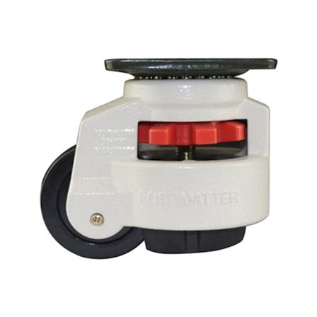 60F Gummi Fod Justering Fod Udstyr Niveau Vogn Caster 60Kg Belastningskapacitet Møbler Nivellering Rulle Master Hjul