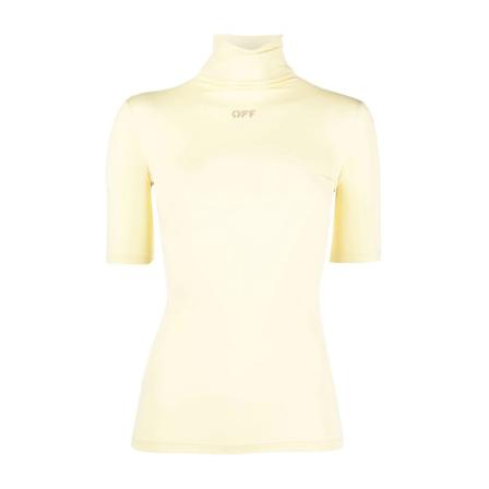 Off White, T-Shirts Żółty, Kobieta, Rozmiar: S