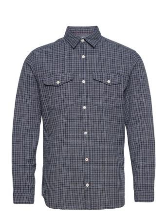 Jjemil Ls Shirt Ka Blue Jack & J S