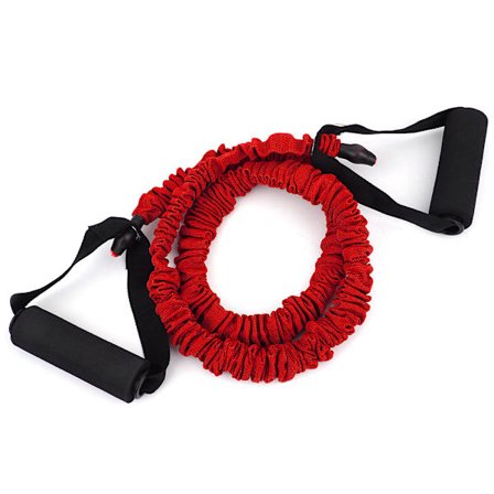 Slids Pull Rope Fitness Anti Break Indendørs Elastisk Bælte Yoga Power Træning Modstandsbånd Rød 15 lb