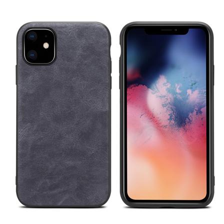 Silikonskal Med Läderbaksida I Flera Färger Till Iphone 15 Svart