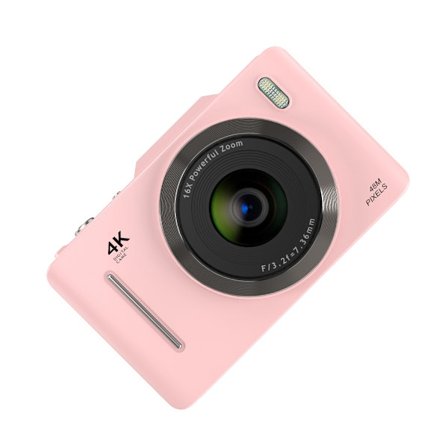 H16 Digitalkamera Ungdomskamera 1080P 2,8 tommer Skærm 4800x6400 til Børn Drenge Piger Fødselsdagsgave