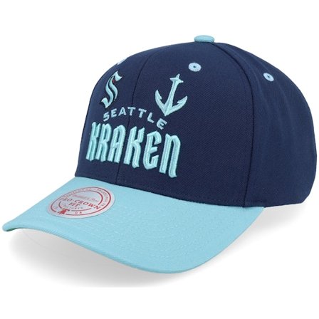 Mitchell & Ness - NHL - Blue - adjustable - Cap - Seattle Kraken All In 2.0 Pro Navy Adjustable - Hatstore