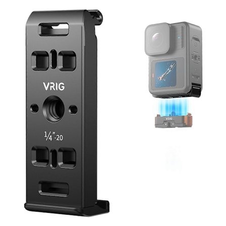 VRIG AC-29 För GoPro Hero 13 12 11 10 9 Vertikal Batterilucka Batteriskydd Magnetisk Snabbkoppling