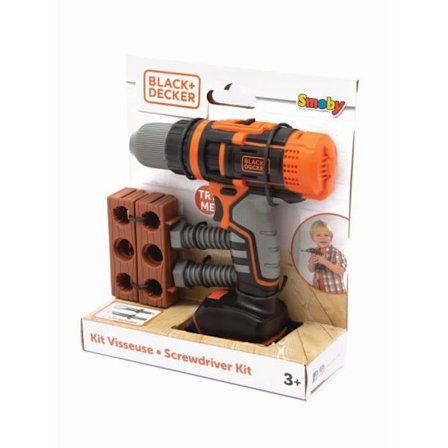 Smoby - Black+Decker - Mekanisk borrmaskin