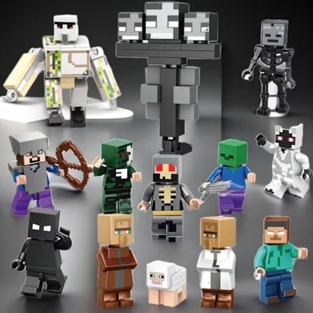 Minecraft Minifigur Set 29 Minifigurer Barnpresent 29:e