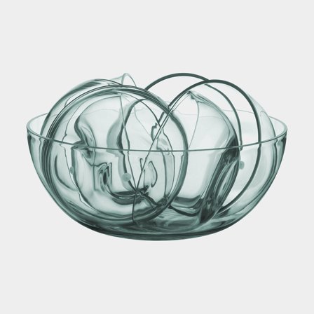 Muovikulhot Marine Business Bahamas Natural, 1 iso kulho + 6 pienempää kulhoa, läpinäkyvä, 27/15 cm, 7 osaa