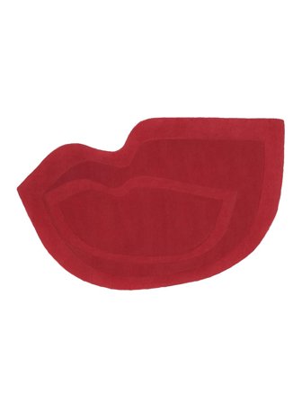 Dywan Wełniany Lips Czerwony Mały Oeko-Tex