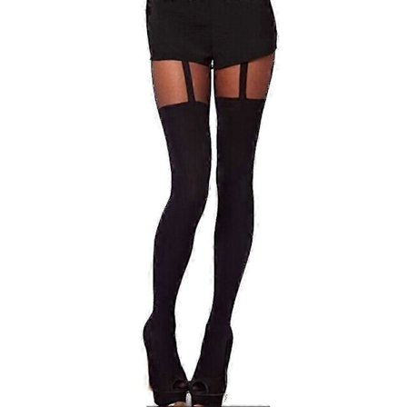 Mock Bow Strømpeholder Høje Knæ Strømpebukser Kvinder Sexede Strømpebukser Høje Strømper Pantyhose_Lucky_B