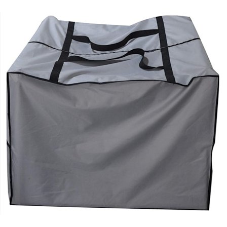 Udendørs firkantet pude/betræk opbevaringspose, beskyttende lynlåsposer med håndtag, 81 cm L x 81 cm B x 61 cm H