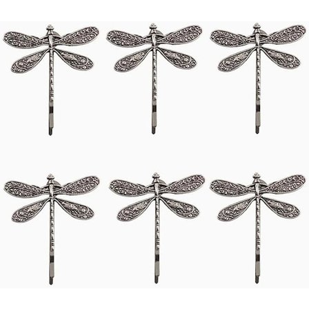 6 dragonfly-formede hårklemmer, retro hårklemmer, søde hårklemmer til kvinder og piger