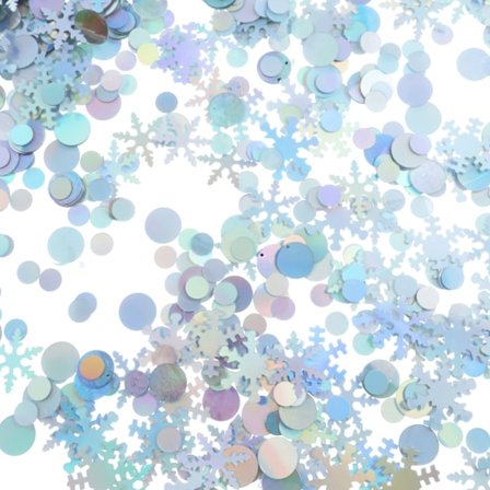 30g Jul Snöflinga Konfetti, Färgglada Snöflinga Paljetter, Juldekorationer, Jul Vinterland Dekorationer Skrivbordsdekorationer för