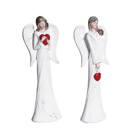 Moderne Hjemme Resin Engel Statue Figur Hjemmedekor Nordisk - A