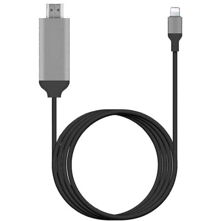 [Apple MFi-sertifioitu] Lightning - HDMI-sovitin, HDTV-kaapeliadapter yhteensopiva iPhonen, iPadin, iPodin kanssa 1080p digitaalinen AV-synkronointi