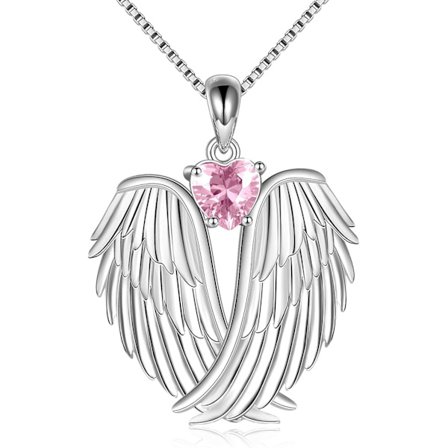Englevinge Halskjede 925 Sterling Sølv Skytsengel Vinger Anheng