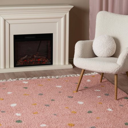 Kids Rug Shaggy Small Confetti - Pink 140X200 Modern Style