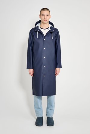 Stockholm Long Raincoat Navy