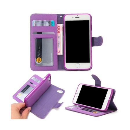 Mikkelsen Läderfodral till iPhone 7 / 8 - Lila