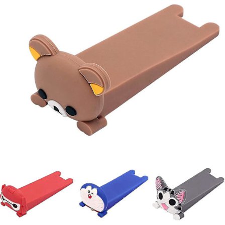 Dørstopp Dyr 4 stk - Dekorativ dørstopper i gummi for alle gulv