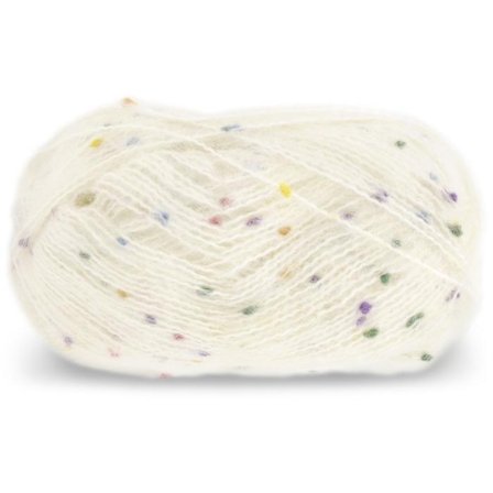 Dale Garn Multi Popkorn Hvit 501, 50g