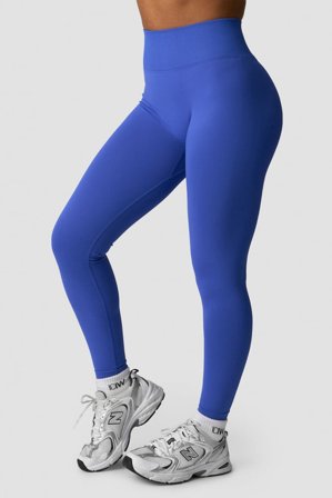 ICANIWILL - Define Seamless V-shape Tights Virtual Blue - Trikoot - Naiset - Treenivaatteet ICIW:ltä