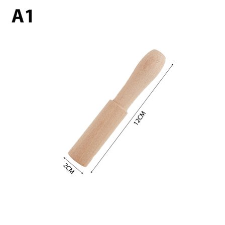 Tibetansk sångskål Läderpinne Handgjord tibetansk buddhist Me