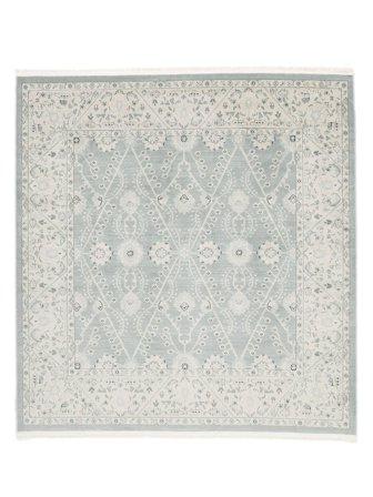 Vintage Floral Ziegler Madison Rug - Light Blue/Cream Beige 200X200 In Classic Style