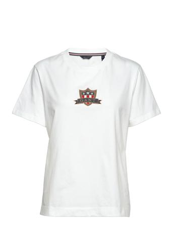 D1. Gant Banner Shield Ss T-Shirt White GANT