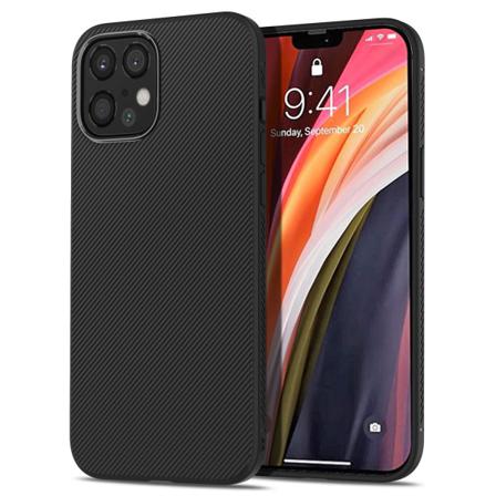 Greppvänligt Skal Till Iphone 12 / 12 Pro - Wavy Comfort Svart