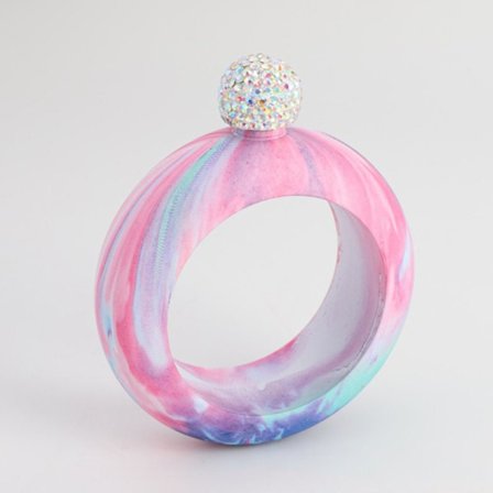 3,5 oz armbånd Vinflaske Bangle Hoftekolbe ROSA