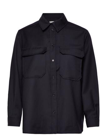 Sealiner Wool Shirt Navy Fall Winter Spring Summer