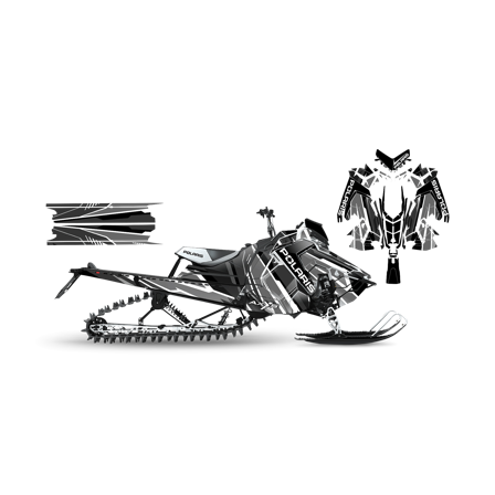 Dekalkit SweTown Leyter-Hvit - Polaris Axys 850 SKS 146 2019-2021