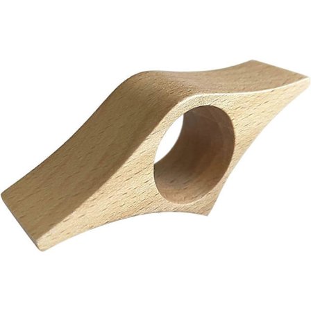 Bogsideholder i træ med stort hul, tommelfingerbogmærke, læsetilbehør, romanbogmærke til læseentusiaster