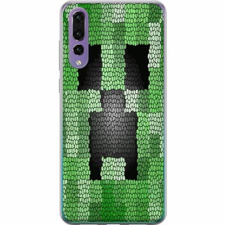Huawei P20 Pro Genomskinligt Skal Creeper / Minecraft