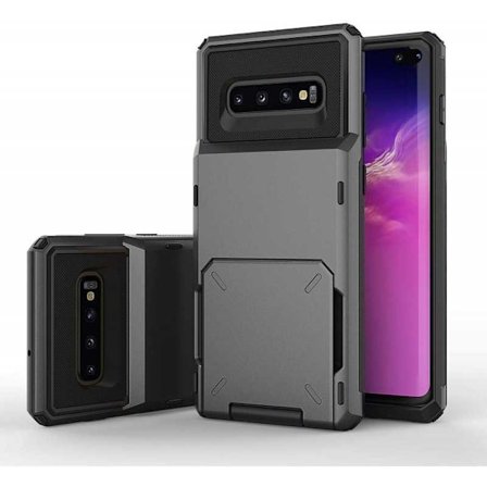 Samsung S10 Plus stødsikkert cover med ugyldigt kortrum