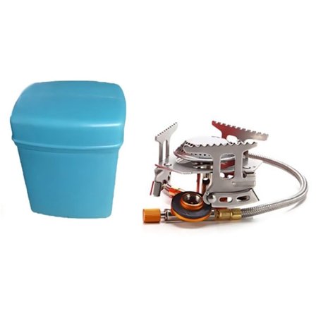 Bærbar Camping Komfur Indbygget Sammenklappelig Picnic Komfur til Udendørs Picnic med Elektronisk Tænding