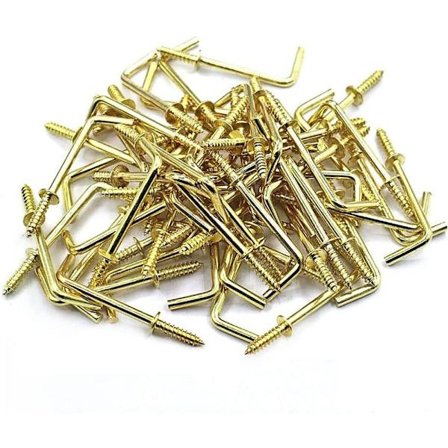 50stk Skruekroge L Shape Kroge 7 Shape