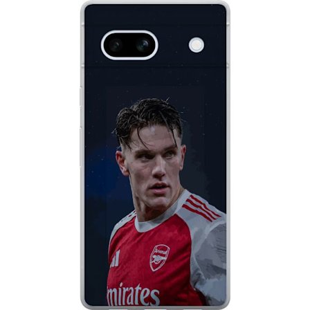 Yhteensopiva Puhelinkuori Google Pixel 7a Pastellivärikkäät sateenkaaret, joissa on valkoiset tähdet ja pehmeä väriero taivaallisessa unelmahimmessä