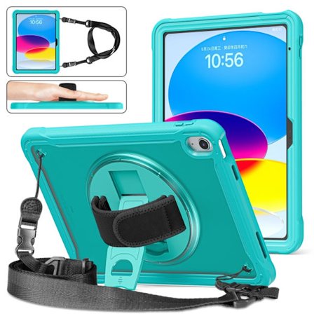 iPad 11 11th Gen / 10.9 10th Gen 2022/2025 Skal - Tungt Hybrid Tablet Skal med Handtag & Rem