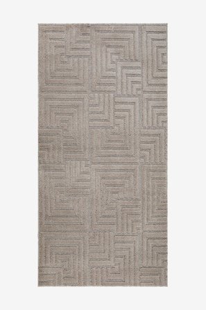 KM Home - Maskinvævet Doria - Natur - Fladvævede tæpper - 80X250 - Fra Homeroom