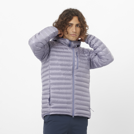 Salomon - veste pour homme Elixir Micro Down Hd M - Blue Granite - M