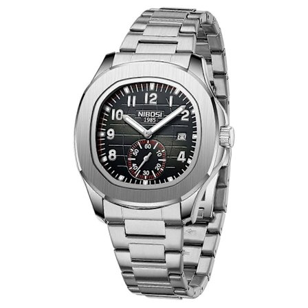 NIBOSI 2653 Stilfuldt Sports Herre Armbåndsur Lysende Kalender Quartz Ur (LGL)