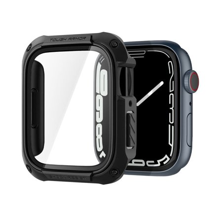 Robust Skal till Apple Watch 7/8 - Spigen Tough Armor Svart | Från Yedi