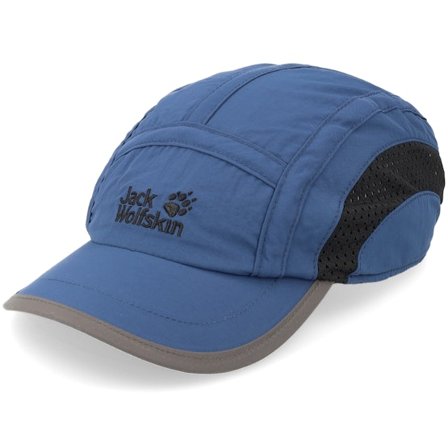 Jack Wolfskin - Blå 5panel Keps - Kids Vent Pro Dark Indigo 5-Panel @ Hatstore