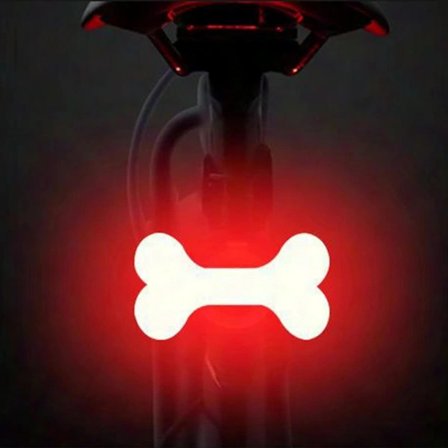 Superkirkas LED-pyöränvalo, etu- ja takavalo maantiepyörään, maastopyörään, pyöräilyyn - [] Bone