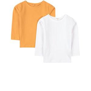 A Happy Brand 2-Pack Yellow T-shirt 110/116 cm - Tops - 110/116 cm - Yellow - Junge