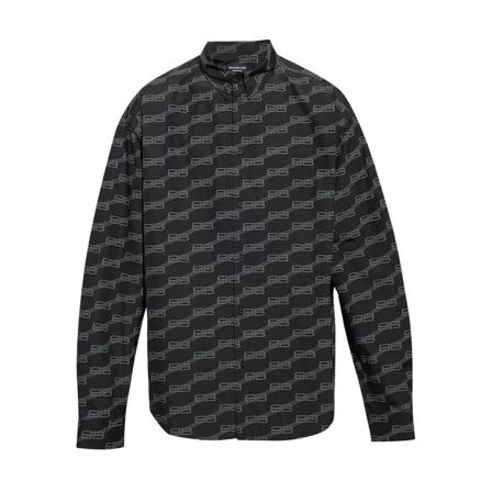 Balenciaga Casual Shirts , Zwart , Heren , Maat: L