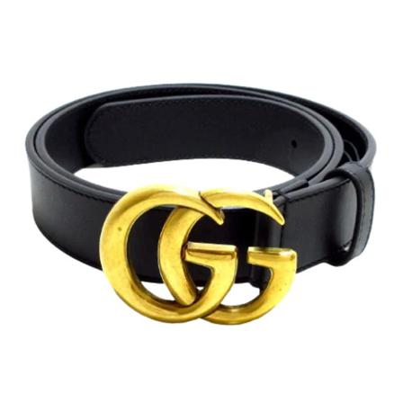 Gucci Vintage, Pre-owned Leather belts Zwart, Dames, Maat:ONE Size,leer