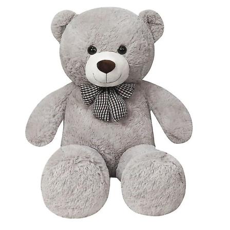 Jätte 105/125/145 cm mjuk nalle Plyschleksaker Brown Bear Super B gray 145cm